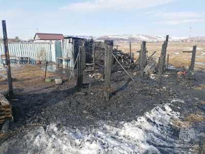Два пожара потушили за сутки в Хакасии