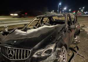 Установлен водитель сгоревшего автомобиля Mercedes Benz
