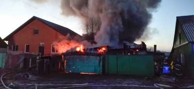 Горячая зола привела к пожару в Абакане