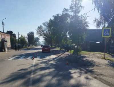 Девушка попала под колеса иномарки в Хакасии