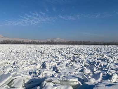 В Хакасии проведут взрывы льда на реке Абакан