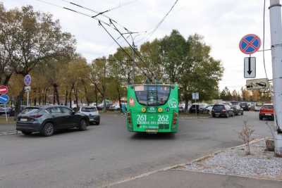 Троллейбусы &laquo;застревают&raquo; у аэропорта Абакана