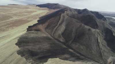 С воздуха сняли последствия пожара на горе Уйтаг
